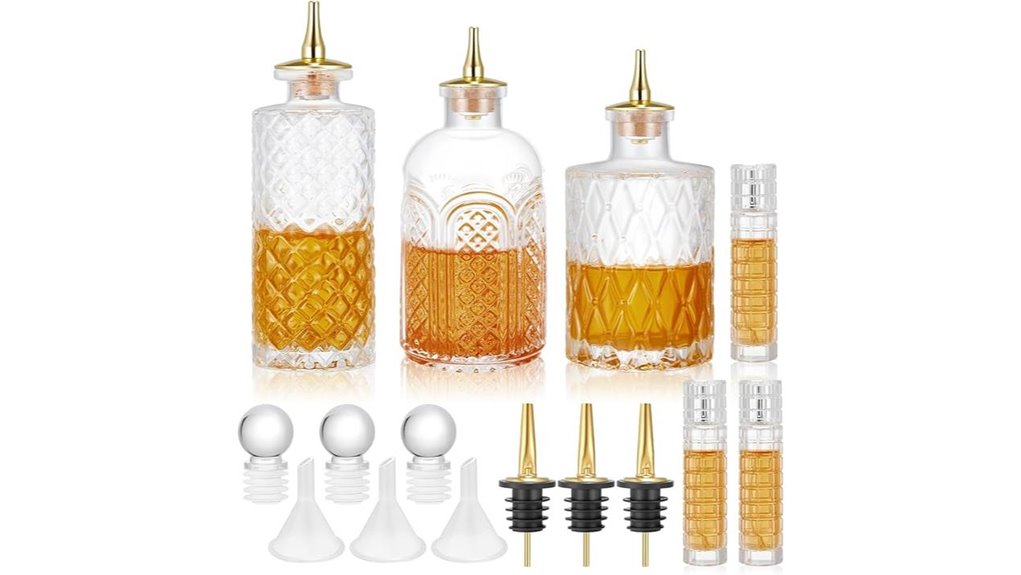 six piece three size bitters atomizer