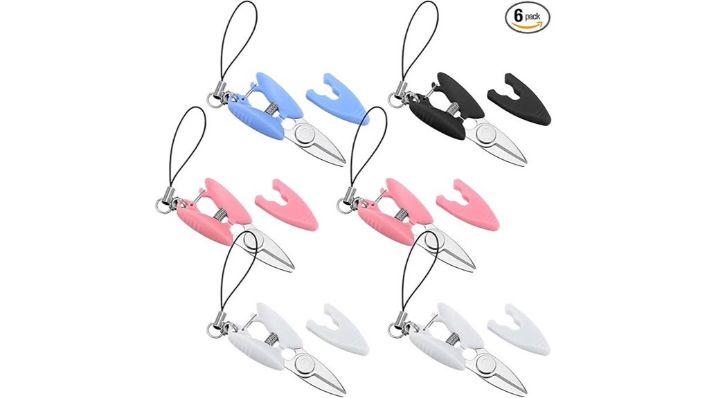 six tsa approved travel scissors