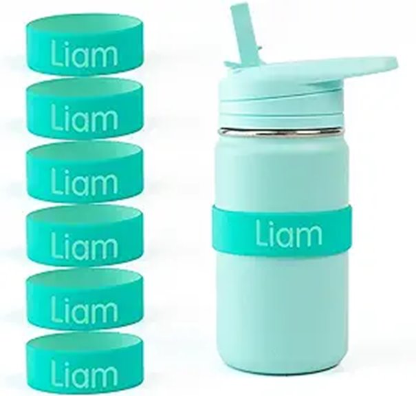 six two tone silicone bands