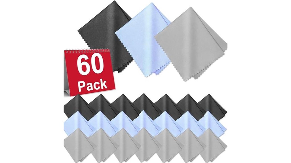 sixty 6x7 microfiber cloths