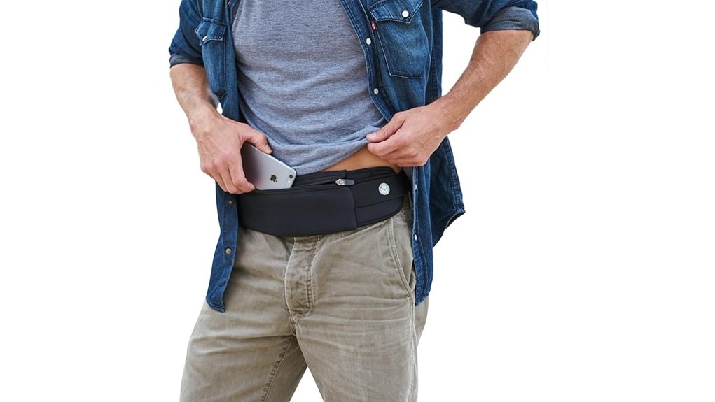 slim anti theft travel belt