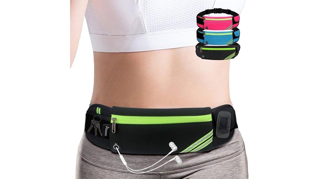 slim reflective phone belt