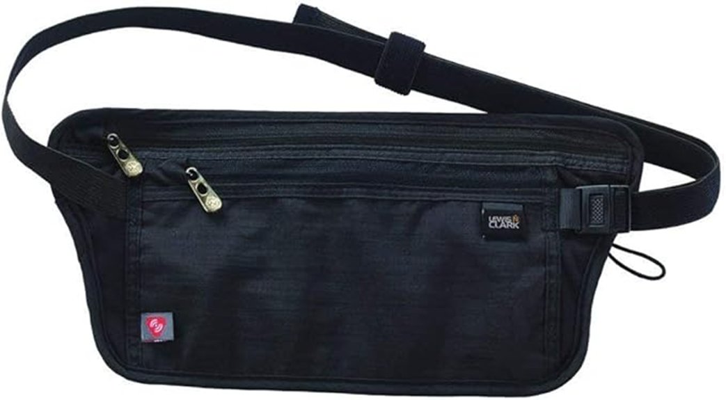 slim rfid money belt