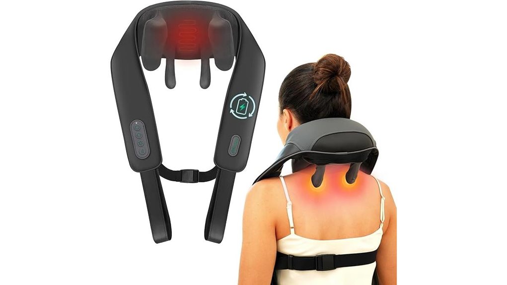 snailax cordless heated neck