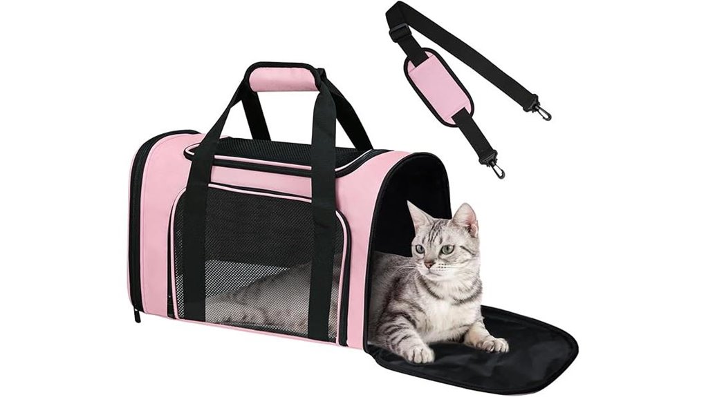 soft pink tsa carrier