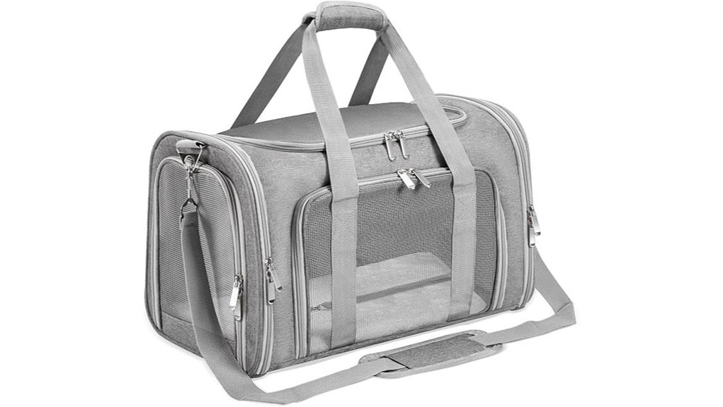 soft tsa approved gray carrier