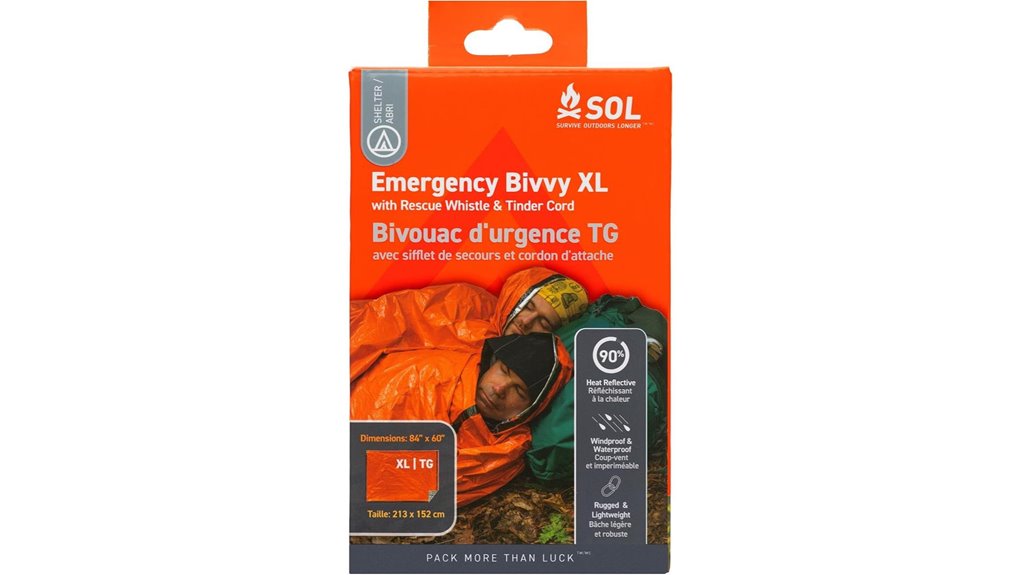 sol emergency bivvy whistle