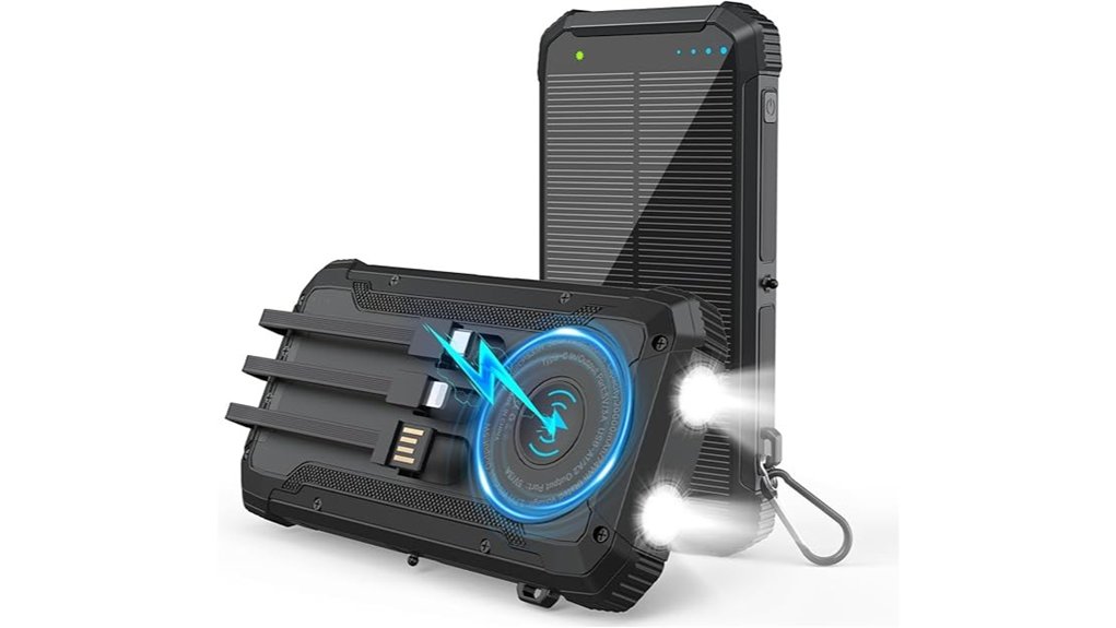 solar 20000mah wireless charger