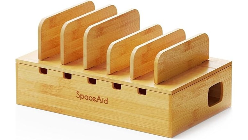 spaceaid bamboo charging station