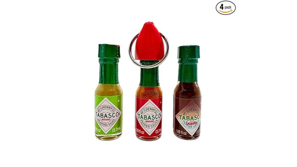 spicy mini keychain trio