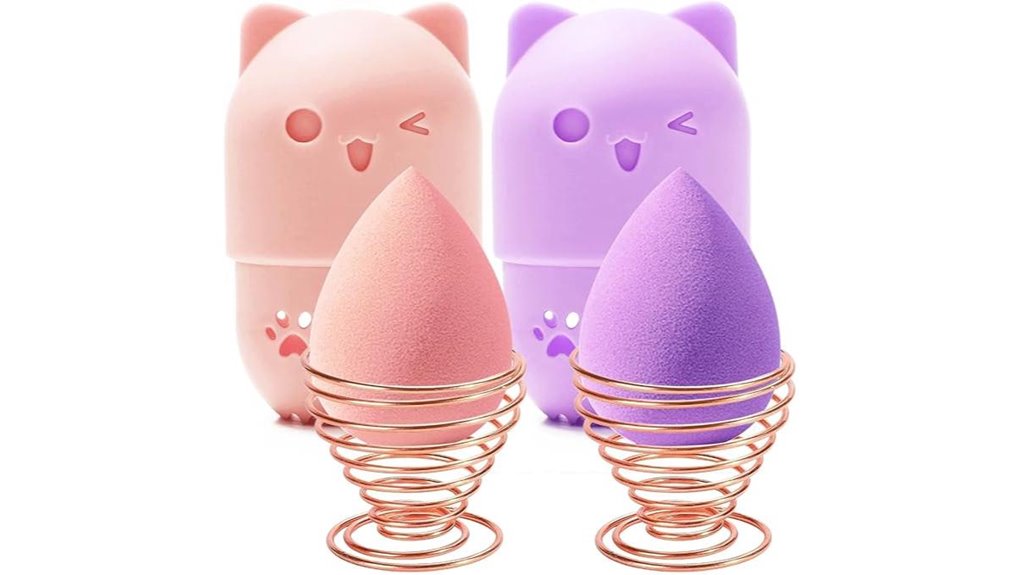 sponge holder pink purple