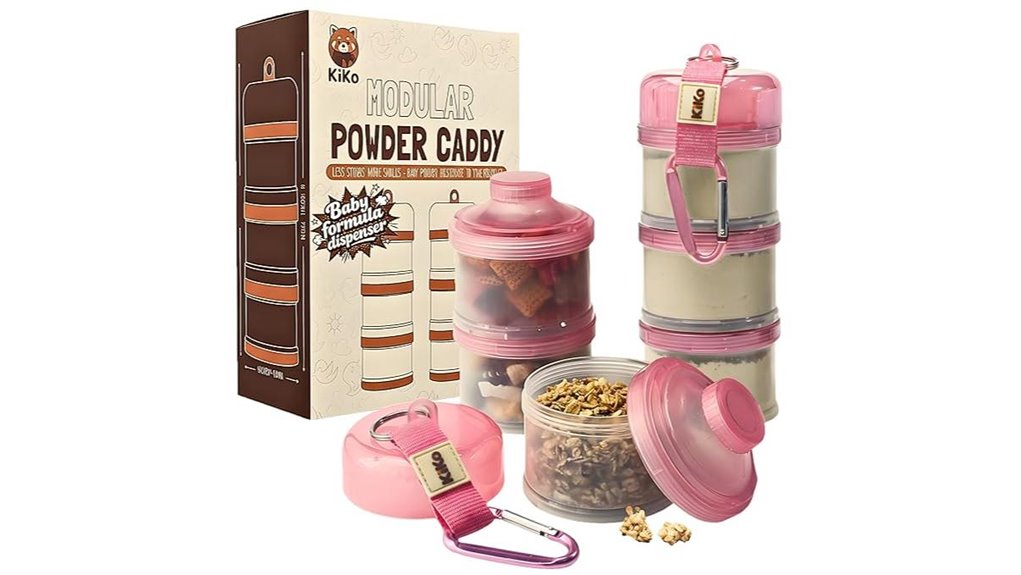 stackable pink formula set