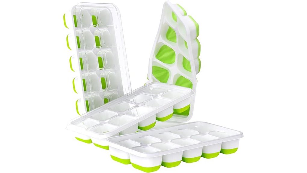 stackable silicone ice trays
