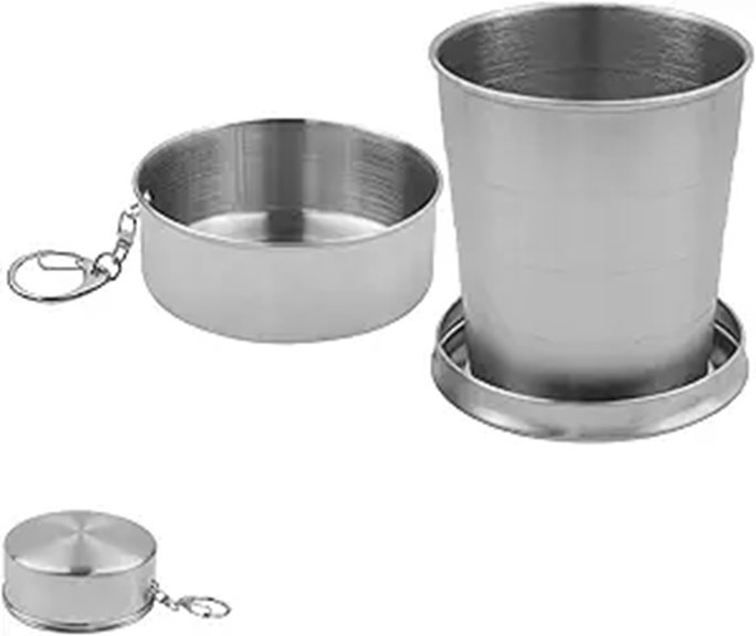 stainless collapsible travel cup