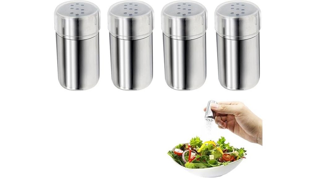 stainless mini salt pepper
