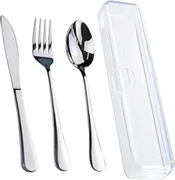 stainless steel travel utensils