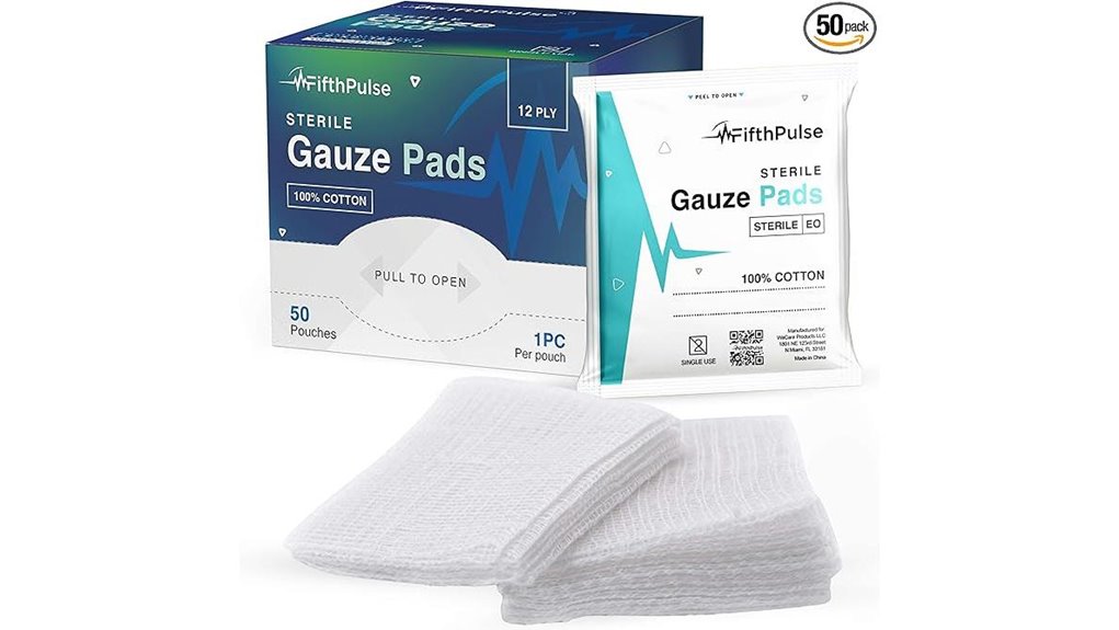 sterile 2x2 non stick gauze