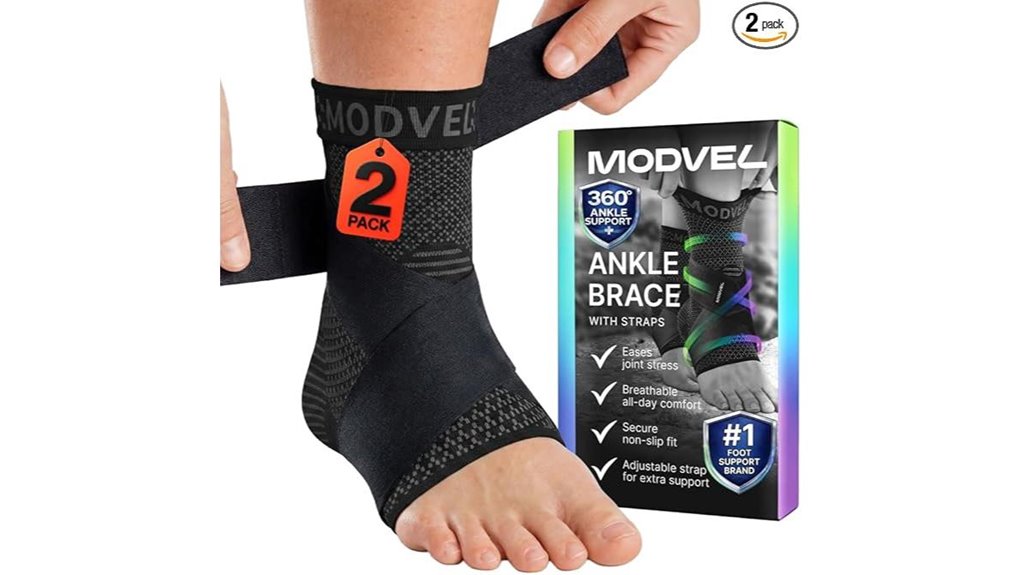 strapped ankle brace socks