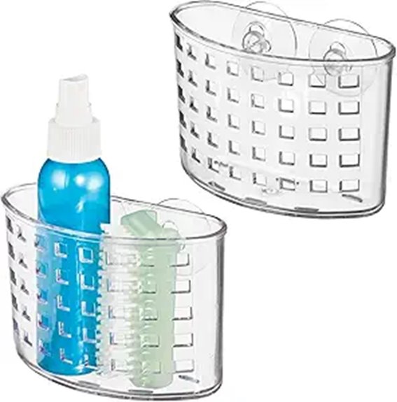 suction shower caddy set