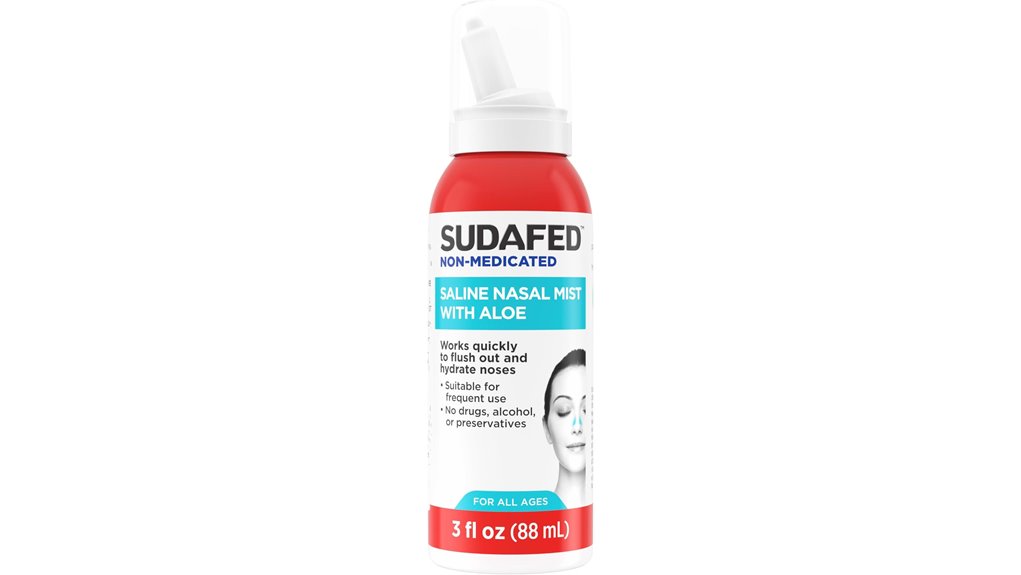 sudafed saline nasal mist