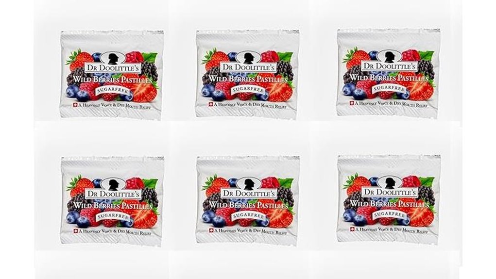 sugar free berry pastilles pack