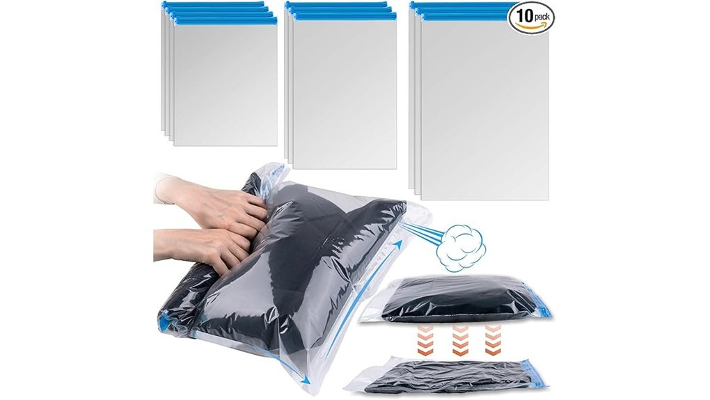 ten 3 size roll up bags