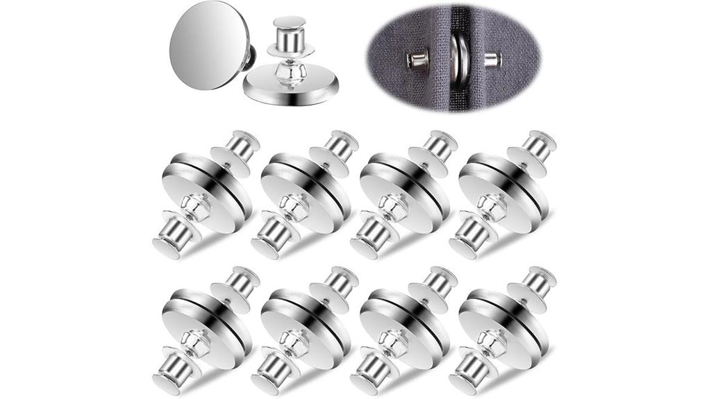 ten magnetic curtain clips