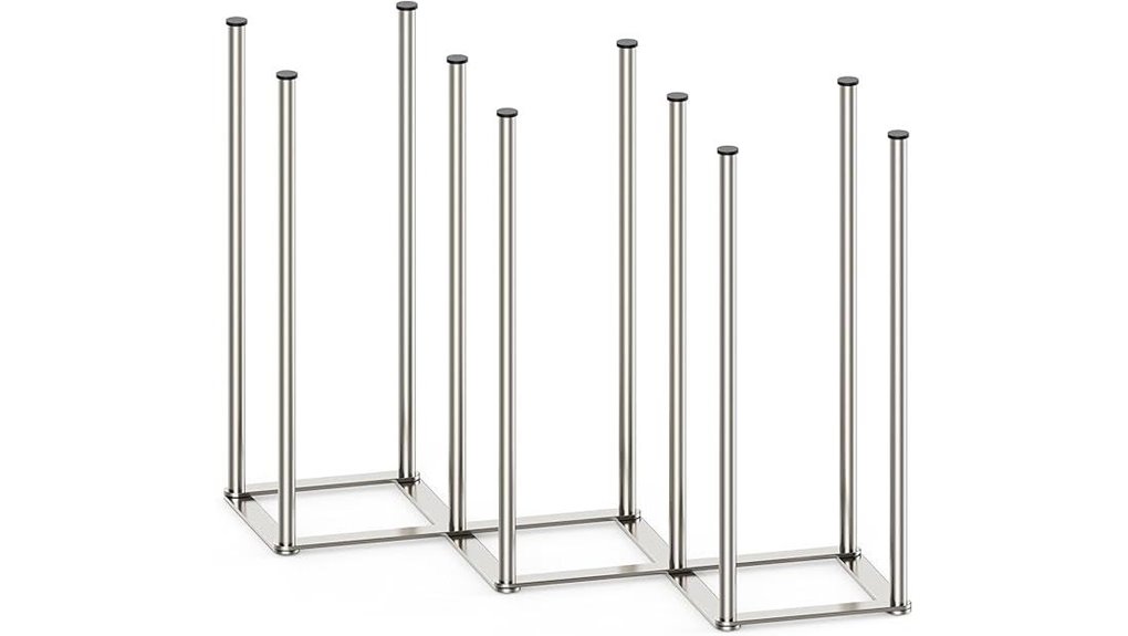 ten pole stainless baby rack