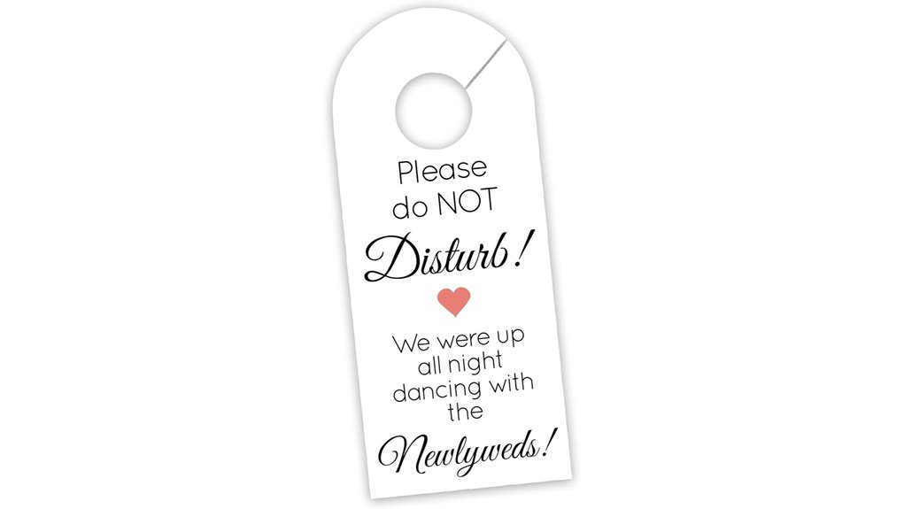 ten wedding door hangers