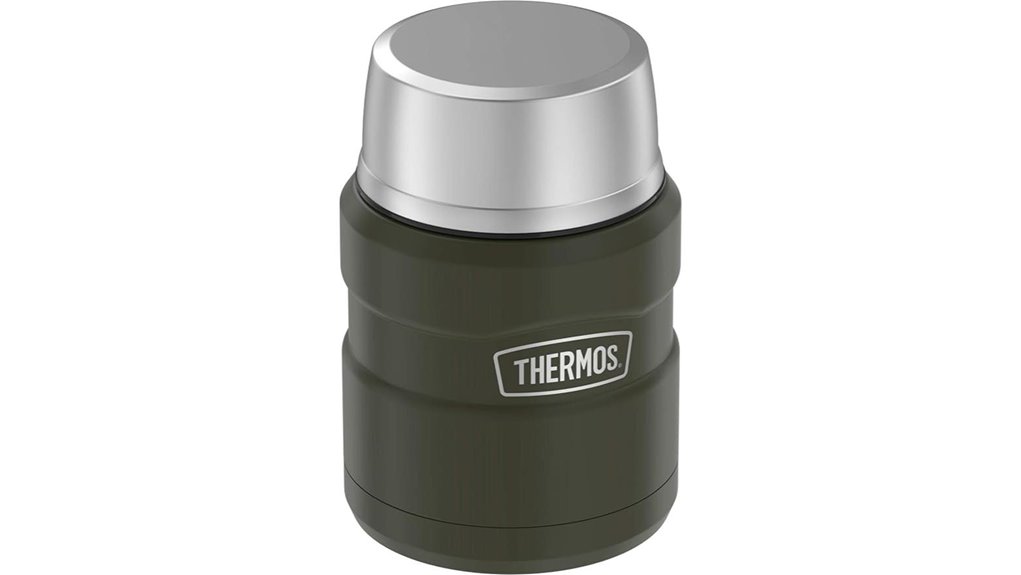thermos 16oz army green