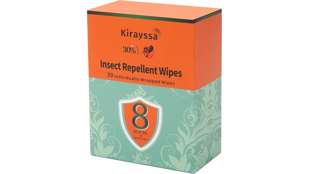 thirty deet 8 hour wipes