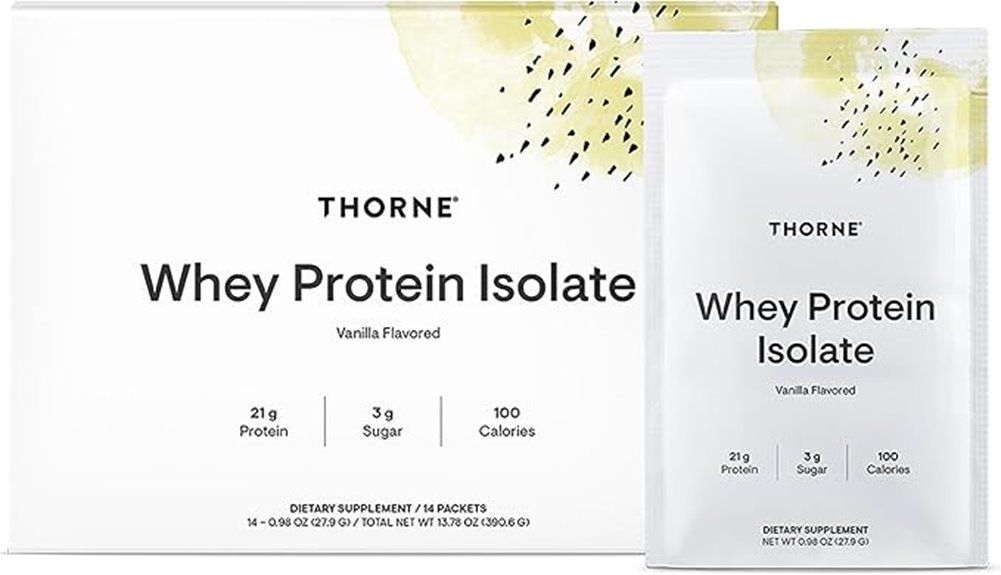 thorne vanilla isolate 21g