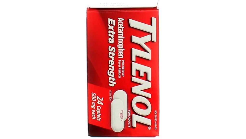 three 500 mg tylenol caps