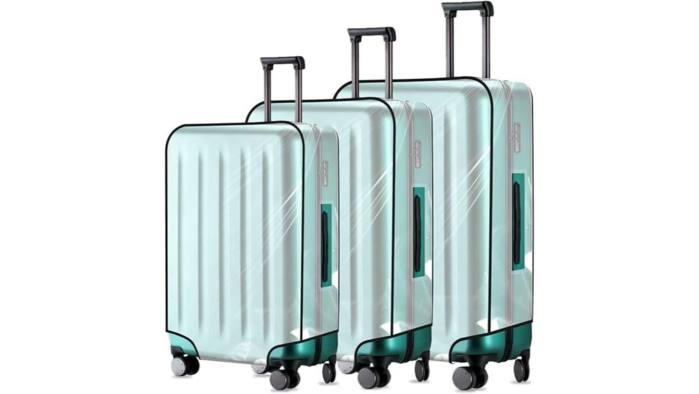 three clear tsa covers