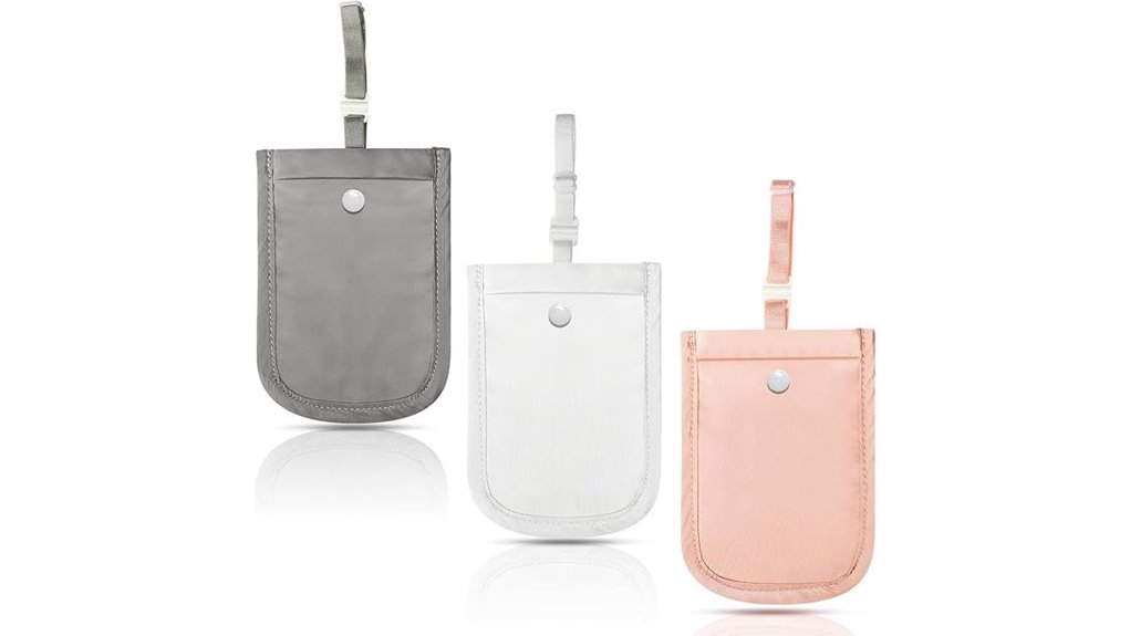 three color hidden bra wallet