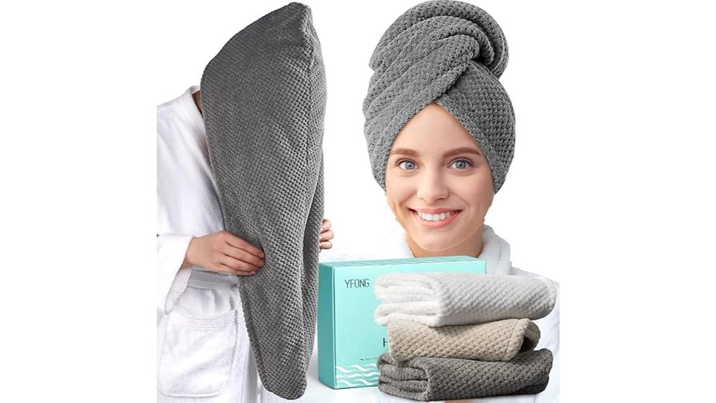 three large microfiber towels