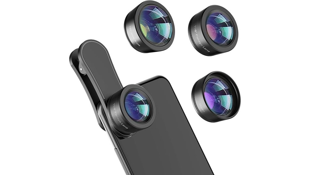 three optic phone lens kit