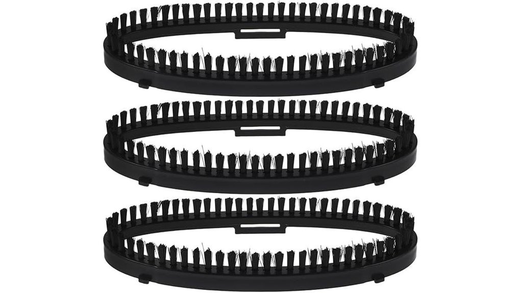 three pack garment steamer brush