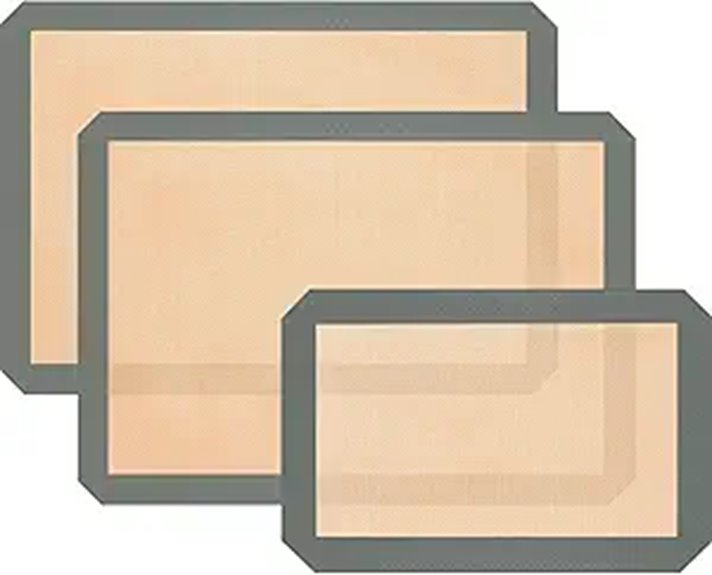 three pack silicone baking mat