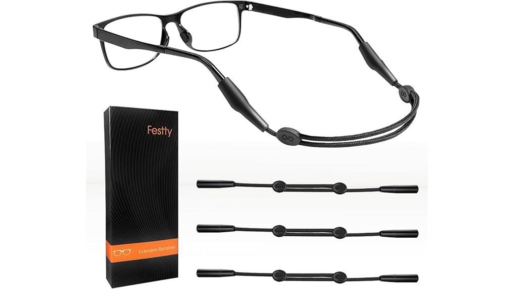 three piece black adjustable strap