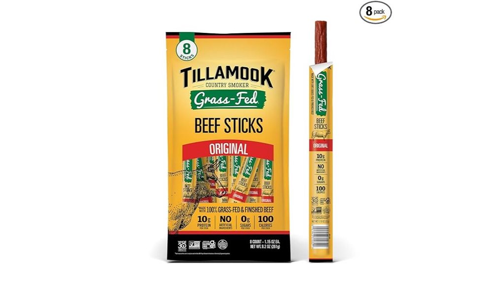 tillamook grass fed beef sticks