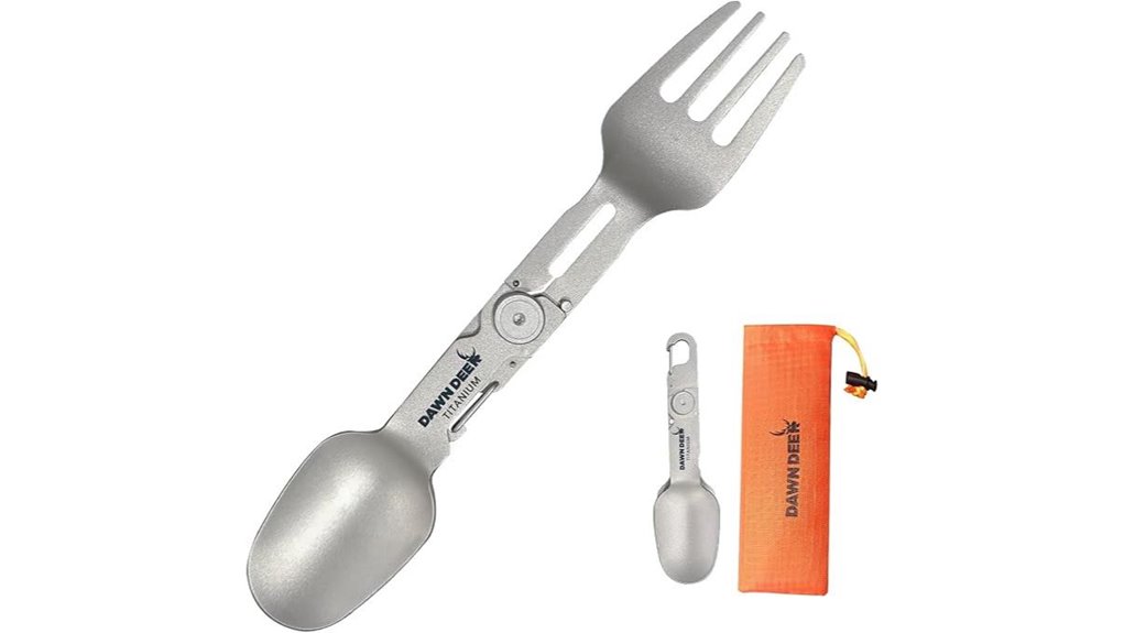 titanium 2 in 1 travel spork