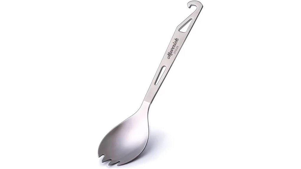 titanium 3 in 1 spork silver