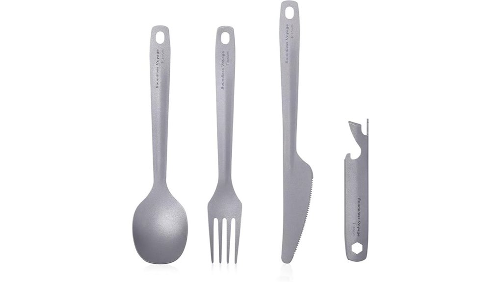 titanium 4 in 1 cutlery set