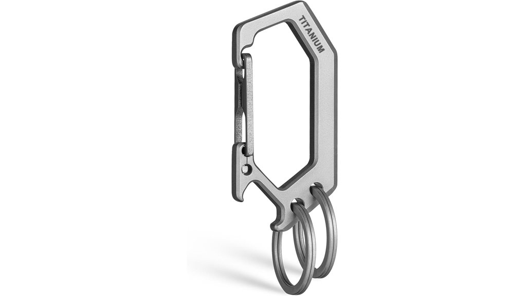 titanium carabiner bottle opener