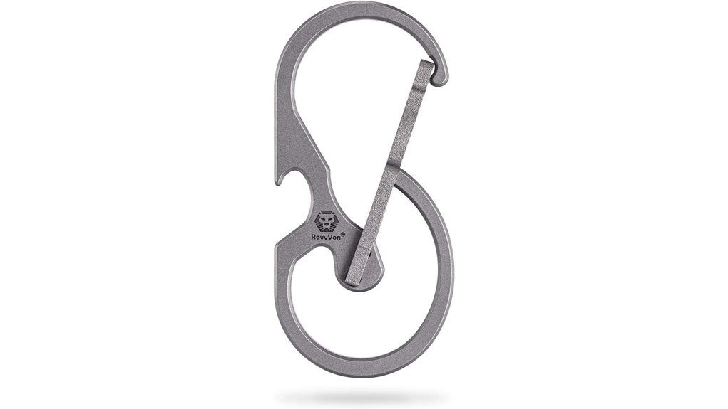 titanium carabiner bottle opener