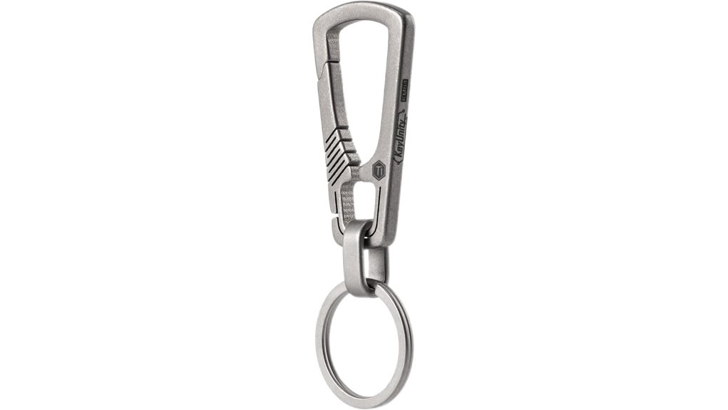 titanium carabiner key holder