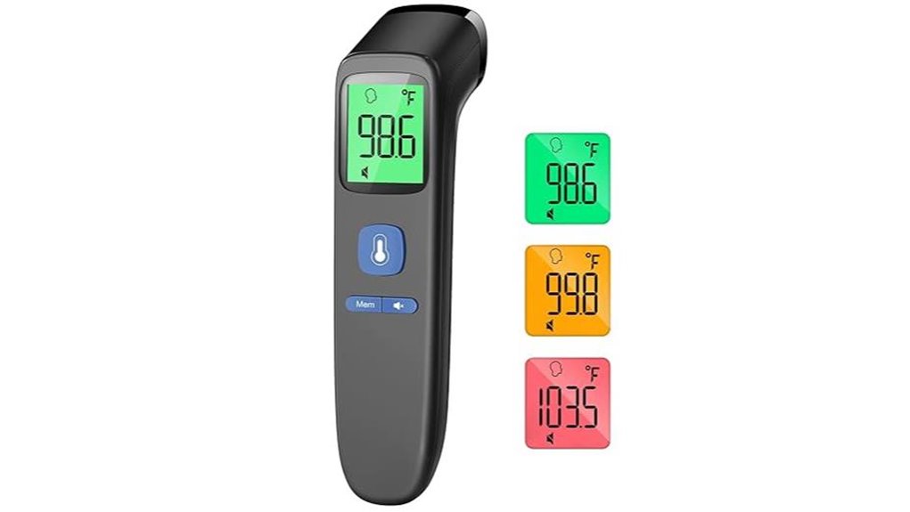 touchless infrared forehead thermometer