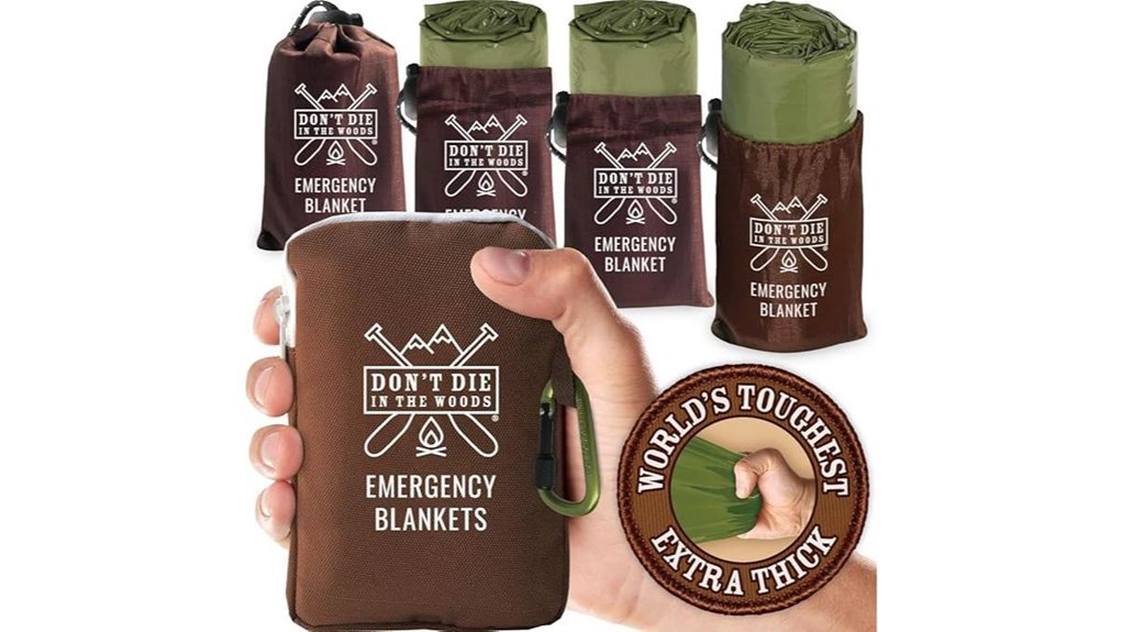 tough 4 pack emergency mylar