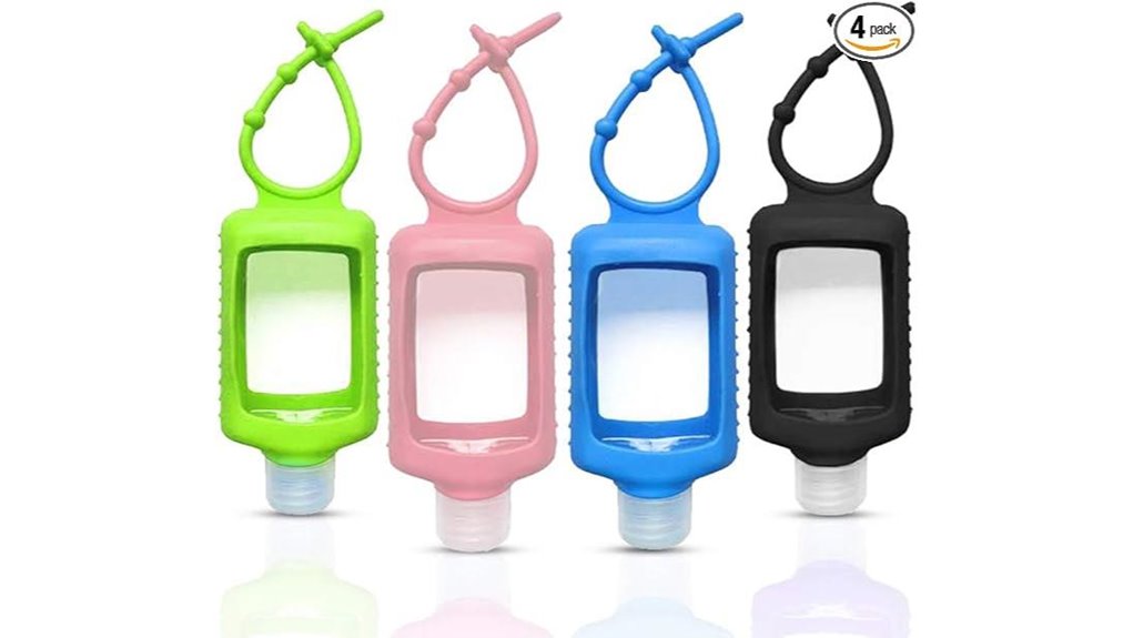 travel clear silicone bottles